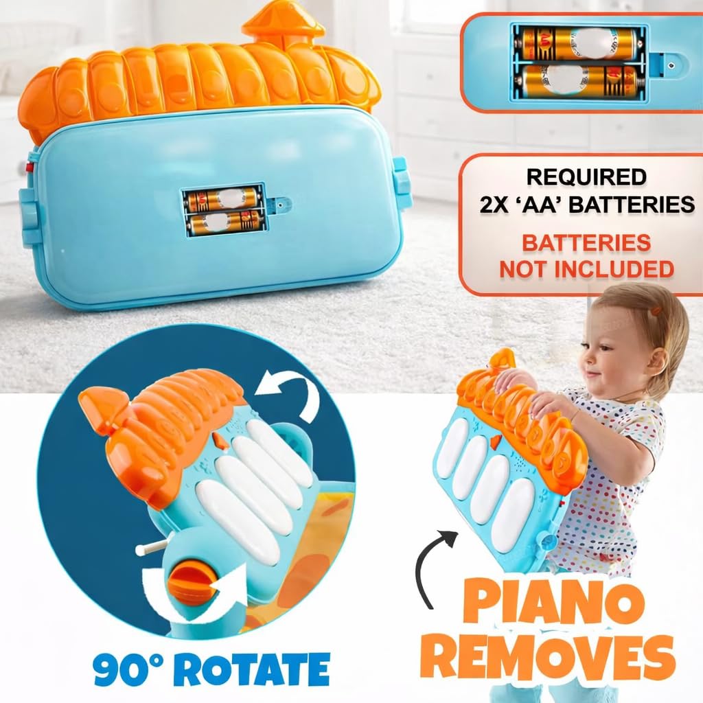 Kick and Play Multi-Function ABS High Grade Plastic Piano