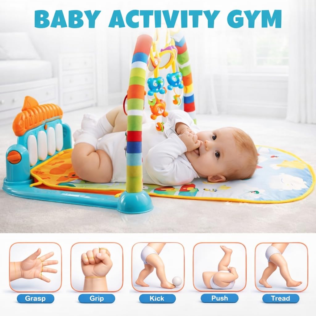 Kick and Play Multi-Function ABS High Grade Plastic Piano