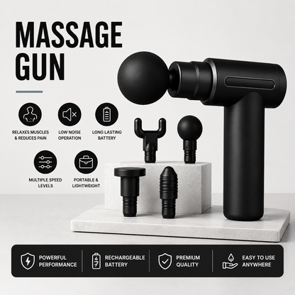 Massage Gun, Body Massager, Massager Machine, Massager Gun For Pain Relief, Scalp Massager, Neck and Sholder Massager, Head Massager | MULTICOLOUR |